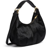 DEPECHE Crossover in hair-on calf leather Cross over 095 Jet Black