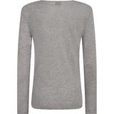 Depeche Clothing Drew Cashmere Blouse Blouse 332 Light Grey Melange