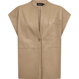 Depeche leather wear Eliza leather vest Vest 177 Cream