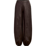 Depeche leather wear Ella Balloon Leather Pants Pants 008 Chocolate