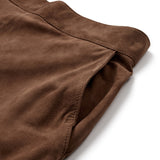 Depeche leather wear Ella balloon pants in soft suede Pants 311 Wood