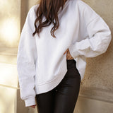 Depeche Clothing Emily sweatshirt with embroidery Blouse 230 Off White