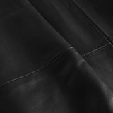 Depeche leather wear Everlyn leather skirt with elastic in waist Skirts 099 Black (Nero)