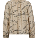 Depeche Clothing Evy blouse (LS) Blouse 286 Cream Graphic