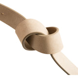 DEPECHE Exclusive and beautiful belt in soft leather Belts 011 Sand