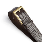 DEPECHE Fashion Favourites croco leather belt Belt 265 Brown Croco