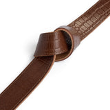 DEPECHE Fashion Favourites croco leather belt Belt 326 Cognac Croco