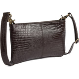 DEPECHE Fashion Favourites croco leather clutch Clutch 265 Brown Croco