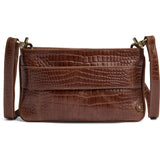 DEPECHE Fashion Favourites croco leather clutch Clutch 326 Cognac Croco