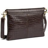 DEPECHE Fashion Favourites croco leather clutch Clutch 265 Brown Croco
