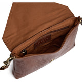 DEPECHE Fashion Favourites croco leather clutch Clutch 326 Cognac Croco