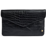 DEPECHE Fashion Favourites croco leather wallet Purse / Credit card holder 343 Black croco