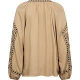 Depeche Clothing Feminine Liva blouse Blouse 011 Sand