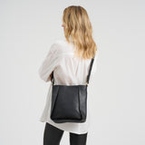 DEPECHE Feminine leather crossover bag Cross over 099 Black