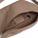 DEPECHE Functional and beautiful leather bumbag Bumbag 038 Dusty taupe