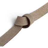DEPECHE Glitter belt with discreet buckle Belts 206 Gold Metallic