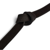 DEPECHE Hair-on leather belt with buckle Belts 161 Dark brown