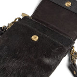 DEPECHE Hair-on mobilebag Mobilebag 095 Jet Black