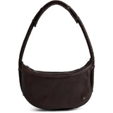 DEPECHE Handbag with beautiful braided strap Shoulderbag / Handbag 161 Dark brown