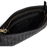 DEPECHE Handwoven calf leather clutch bag Small bag / Clutch 099 Black