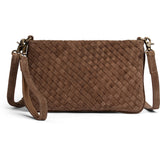 DEPECHE Handwoven suede clutch bag Small bag / Clutch 007 Mud