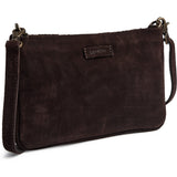 DEPECHE Handwoven suede clutch bag Small bag / Clutch 008 Chocolate