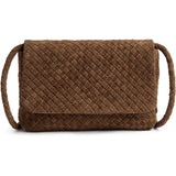 DEPECHE Handwoven suede crossover bag Cross over 007 Mud