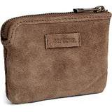 DEPECHE Handwoven suede purse/card holder Purse / Credit card holder 007 Mud