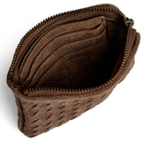 DEPECHE Handwoven suede purse/card holder Purse / Credit card holder 007 Mud