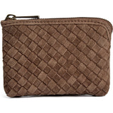 DEPECHE Handwoven suede purse/card holder Purse / Credit card holder 007 Mud