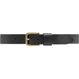 DEPECHE Timeless belt in leather quality Belts 154 Black/Brass