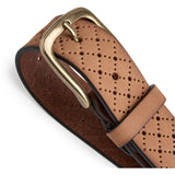 DEPECHE Jeans belt decorated with hole pattern Belts 012 Nature