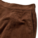 Depeche leather wear Julia suede shorts Shorts 311 Wood