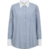 Depeche Clothing Karen Stripe Shirt Shirts 251 Blue Stripe