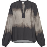 Depeche Clothing Kia blouse in beautiful print Blouse 268 Grey Printed