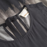 Depeche Clothing Kia top in beautiful print Tops 268 Grey Printed