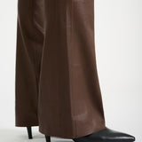 Depeche leather wear Kiri Boot Cut Leather Pants Pants 173 Chestnut
