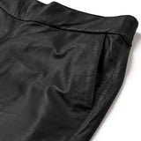 Depeche leather wear Lauren MW Full Length Leather Pants Pants 099 Black