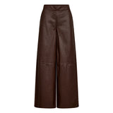 Depeche leather wear Lauren MW Full Length Leather Pants Pants 106 Coffee