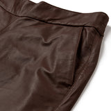 Depeche leather wear Lauren MW Full Length Leather Pants Pants 106 Coffee