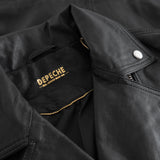 Depeche leather wear Leah biker jacket in soft and delicious leather Jackets 099 Black (Nero)