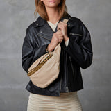 Depeche leather wear Leah biker jacket in soft and delicious leather Jackets 099 Black (Nero)