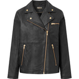 Depeche leather wear Leah biker jacket in soft and delicious leather Jackets 190 Black / Gold