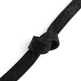 DEPECHE Leather belt Belt 142 Black Snake