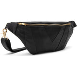 DEPECHE Leather bumbag in soft and nice quality Bumbag 099 Black (Nero)