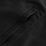 Depeche leather wear Long feminine leather dress i soft quality Dresses 099 Black (Nero)