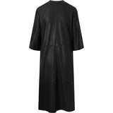 Depeche leather wear Long shirt/dress in lovely and soft leather quality Dresses 099 Black (Nero)