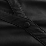 Depeche leather wear Long shirt/dress in lovely and soft leather quality Dresses 099 Black (Nero)