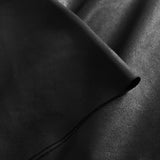 Depeche leather wear Long shirt/dress in lovely and soft leather quality Dresses 099 Black (Nero)