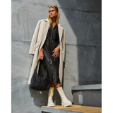 Depeche leather wear Long shirt/dress in lovely and soft leather quality Dresses 099 Black (Nero)